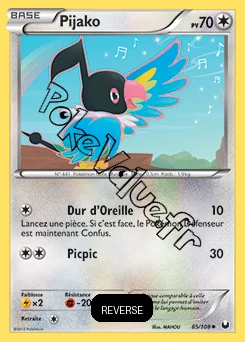 Carte Pokémon Pijako Reverse n°85 de la série Explorateurs Obscurs