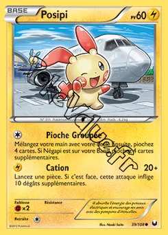 Carte Pokémon Posipi n°39 de la série Explorateurs Obscurs