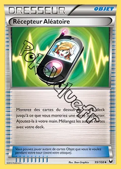 Carte Pokémon Récepteur Aléatoire n°99 de la série Explorateurs Obscurs