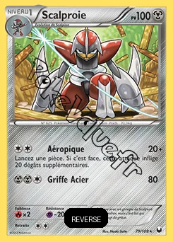 Carte Pokémon Scalproie Reverse n°79 de la série Explorateurs Obscurs