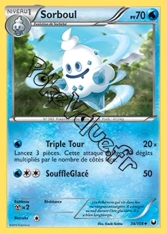 Carte Pokémon Sorboul n°34 de la série Explorateurs Obscurs