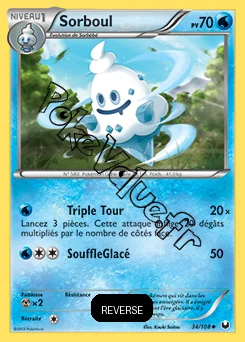 Carte Pokémon Sorboul Reverse n°34 de la série Explorateurs Obscurs