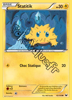 Carte Pokémon Statitik  n°42 de la série Explorateurs Obscurs