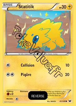 Carte Pokémon Statitik Reverse n°41 de la série Explorateurs Obscurs