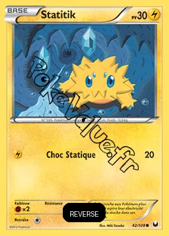 Carte Pokémon Statitik  Reverse n°42 de la série Explorateurs Obscurs