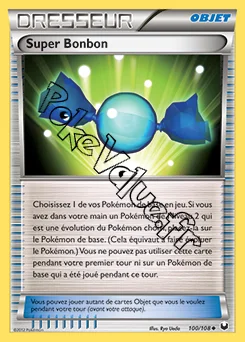 Carte Pokémon Super Bonbon n°100 de la série Explorateurs Obscurs