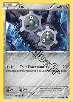 Carte Pokémon Tic n°75 de la série Explorateurs Obscurs