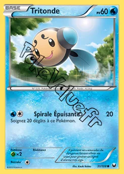Carte Pokémon Tritonde n°31 de la série Explorateurs Obscurs