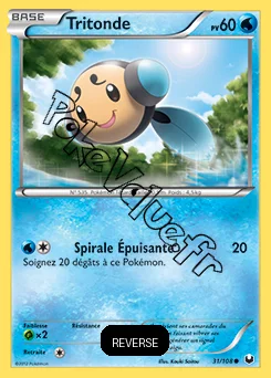 Carte Pokémon Tritonde Reverse n°31 de la série Explorateurs Obscurs
