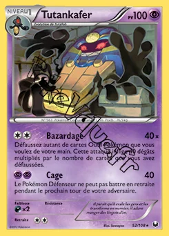 Carte Pokémon Tutankafer n°52 de la série Explorateurs Obscurs