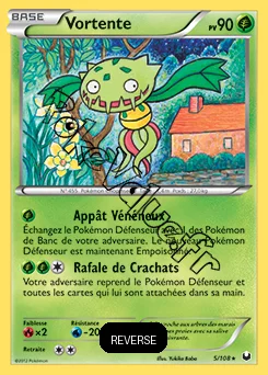Carte Pokémon Vortente Reverse n°5 de la série Explorateurs Obscurs