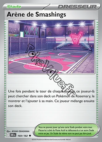 Carte Pokémon Arène de Smashings n°169 de la série Rivalités Destinées