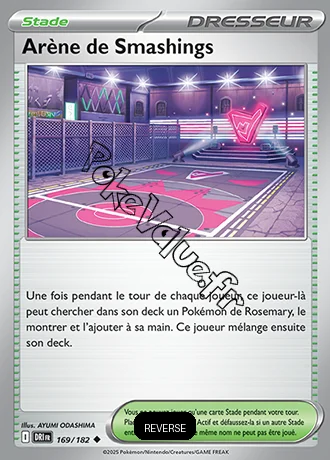 Carte Pokémon Arène de Smashings Reverse n°169 de la série Rivalités Destinées