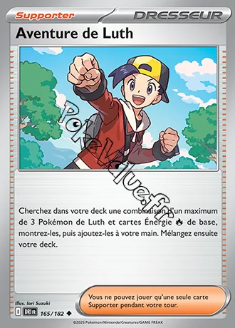 Carte Pokémon Aventure de Luth n°165 de la série Rivalités Destinées