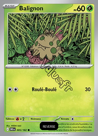 Carte Pokémon Balignon  Reverse n°005 de la série Rivalités Destinées