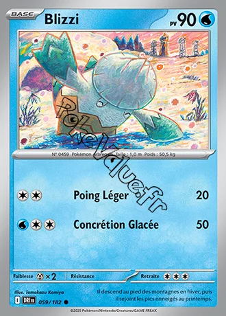 Carte Pokémon Blizzi  n°059 de la série Rivalités Destinées
