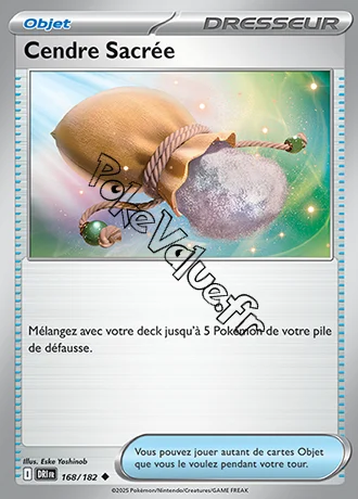 Carte Pokémon Cendre Sacrée n°168 de la série Rivalités Destinées