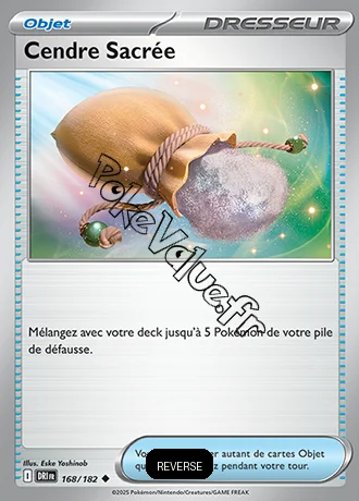 Carte Pokémon Cendre Sacrée Reverse n°168 de la série Rivalités Destinées