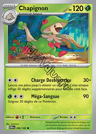 Carte Pokémon Chapignon  n°006 de la série Rivalités Destinées