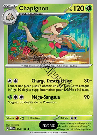Carte Pokémon Chapignon  Reverse n°006 de la série Rivalités Destinées