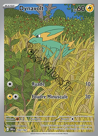 Carte Pokémon Dynavolt  n°196 de la série Rivalités Destinées