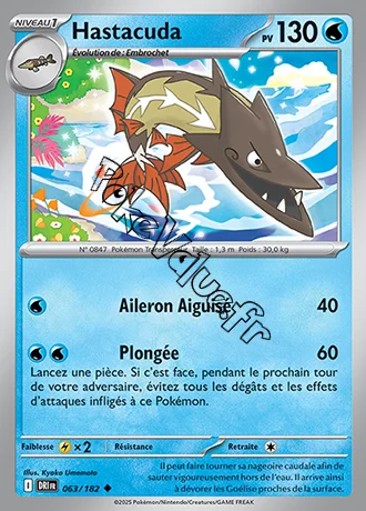 Carte Pokémon Hastacuda  n°063 de la série Rivalités Destinées