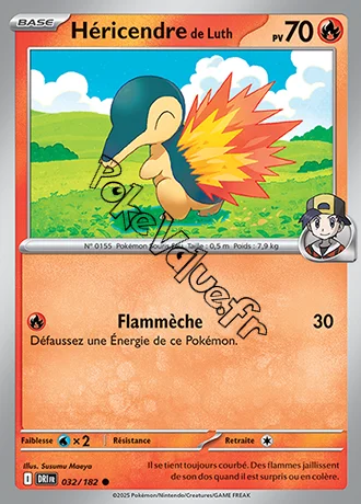 Carte Pokémon Héricendre de Luth  n°032 de la série Rivalités Destinées