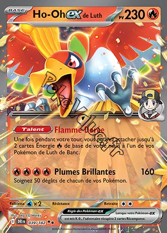 Carte Pokémon Ho-Oh ex de Luth  n°039 de la série Rivalités Destinées