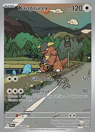 Carte Pokémon Kangourex  n°204 de la série Rivalités Destinées