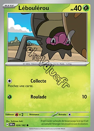 Carte Pokémon Léboulérou  n°024 de la série Rivalités Destinées
