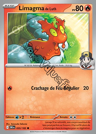Carte Pokémon Limagma de Luth  n°035 de la série Rivalités Destinées