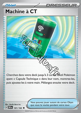 Carte Pokémon Machine à CT n°181 de la série Rivalités Destinées