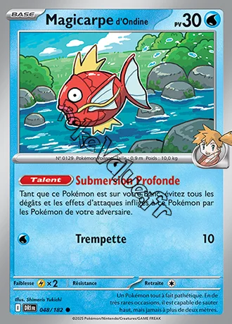 Carte Pokémon Magicarpe de Ondine  n°048 de la série Rivalités Destinées