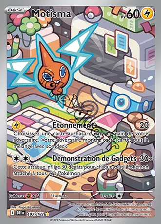 Carte Pokémon Motisma  n°197 de la série Rivalités Destinées
