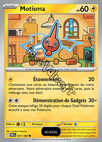 Carte Pokémon Motisma  Reverse n°077 de la série Rivalités Destinées