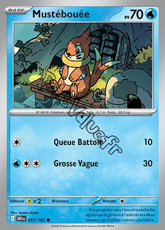 Carte Pokémon Mustébouée  n°057 de la série Rivalités Destinées