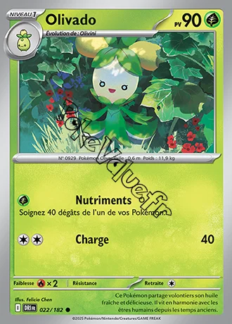 Carte Pokémon Olivado  n°022 de la série Rivalités Destinées