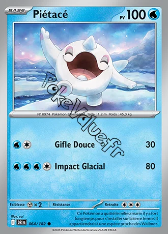Carte Pokémon Piétacé  n°064 de la série Rivalités Destinées
