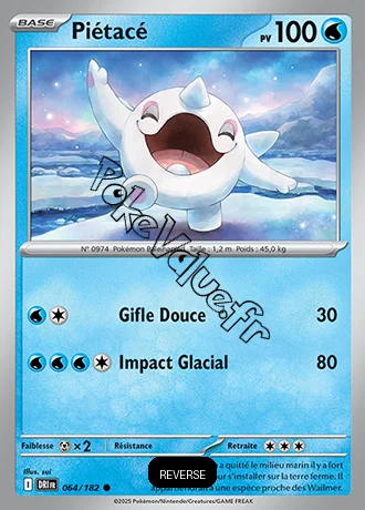 Carte Pokémon Piétacé  Reverse n°064 de la série Rivalités Destinées