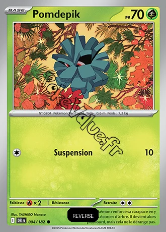 Carte Pokémon Pomdepik  Reverse n°004 de la série Rivalités Destinées