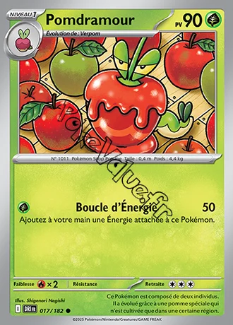Carte Pokémon Pomdramour  n°017 de la série Rivalités Destinées
