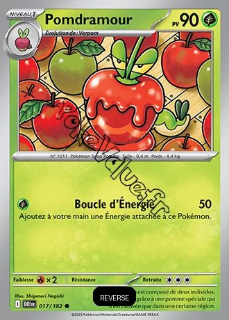 Carte Pokémon Pomdramour  Reverse n°017 de la série Rivalités Destinées