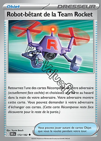Carte Pokémon Robot-bêtant de la Team Rocket n°172 de la série Rivalités Destinées