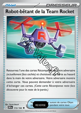 Carte Pokémon Robot-bêtant de la Team Rocket Reverse n°172 de la série Rivalités Destinées