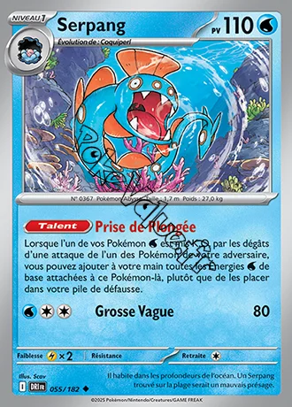 Carte Pokémon Serpang  n°055 de la série Rivalités Destinées