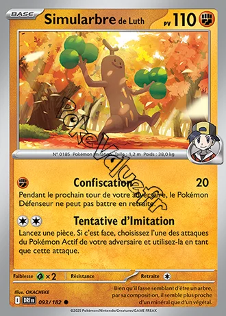 Carte Pokémon Simularbre de Luth  n°093 de la série Rivalités Destinées