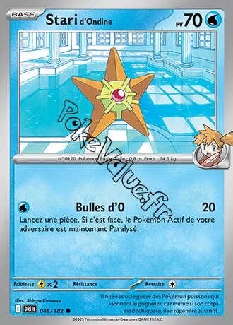 Carte Pokémon Stari de Ondine  n°046 de la série Rivalités Destinées