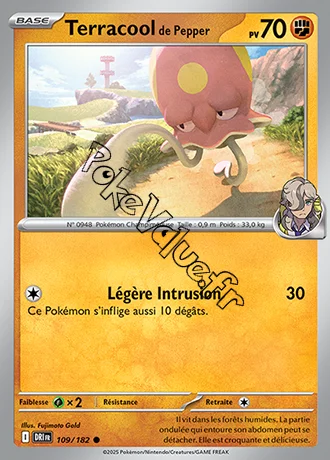 Carte Pokémon Terracool de Pepper  n°109 de la série Rivalités Destinées