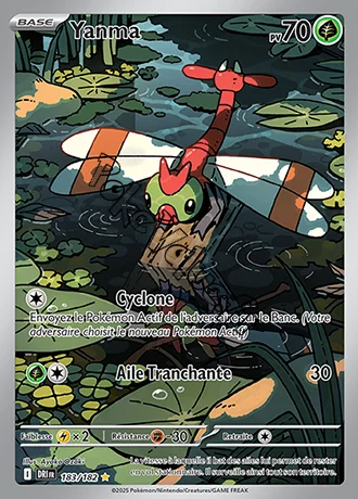Carte Pokémon Yanma  n°183 de la série Rivalités Destinées