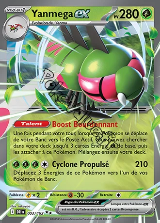 Carte Pokémon Yanmega ex  n°003 de la série Rivalités Destinées